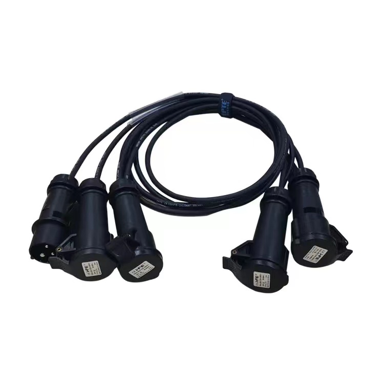 1 in 4 flame retardant soft wear-resistant power cord/1.5M 1.5 square meters